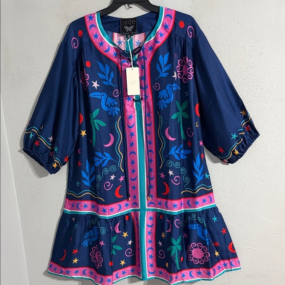 Johnny Was Dresses & Skirts - NWT Johnny Was Jade Selena Mini Dress Multicolor Embroidered dress
